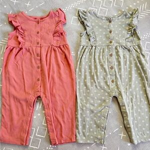 Baby Girl Ruffled Rompers